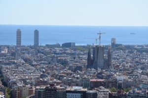 Sagrada familia desde Turo de la Rovira Bunkers Barcelona